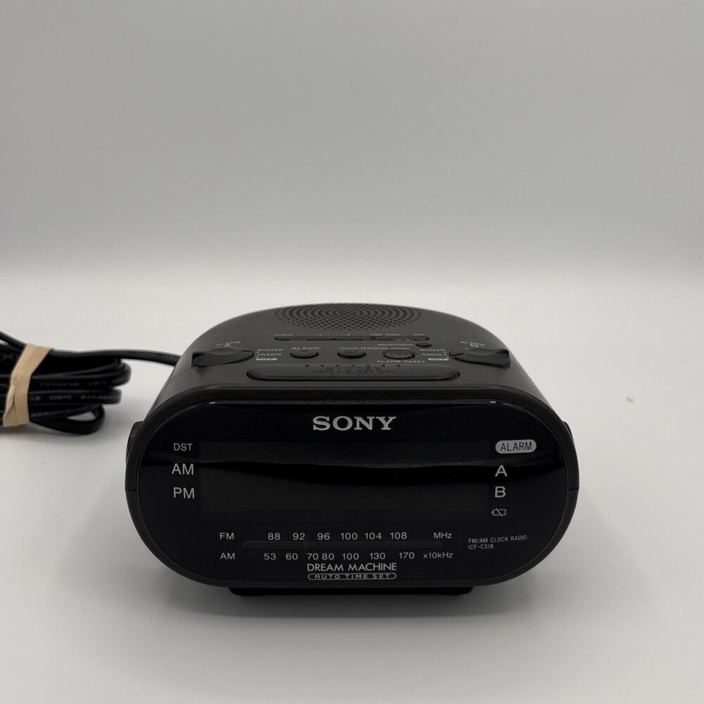 Sony ICF-C318 Dream Machine AM/FM Alarm Clock Radio Dual Alarm